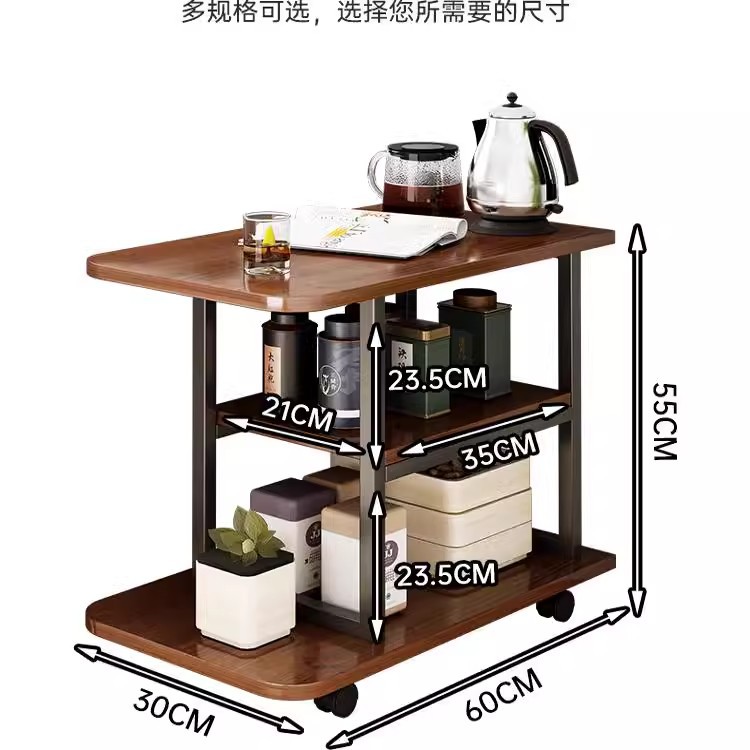 Gabinete lateral de sofá mesa de té móvil mesa de té casera tablero de té pequeño tablero de té sala de estar balcón pequeño tablero lateral