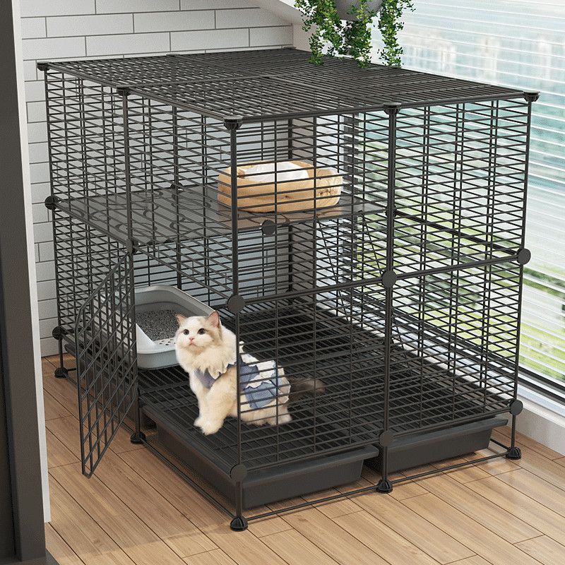 Cat cage, cat villa cage, household extra-large free space with toilet, cat cabinet, cattery, small and medium-sized cat nest