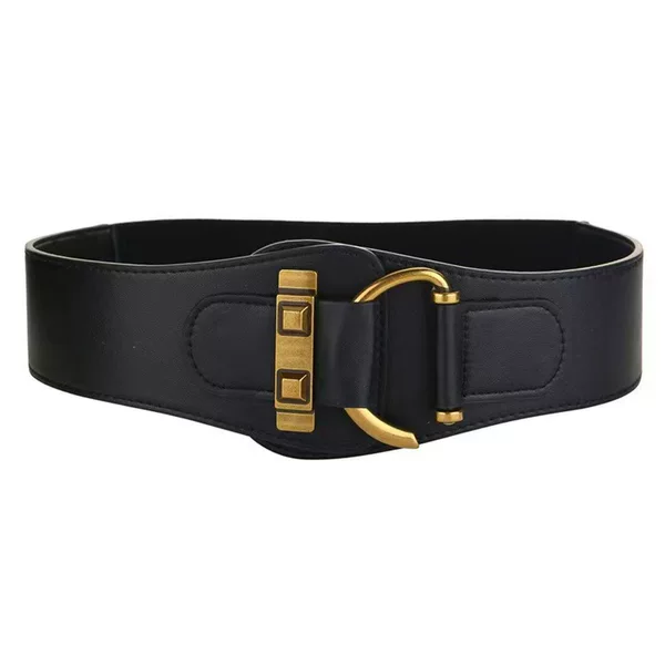 Wide Belt for Women, Elastic Decoration with Dress, Waist-Cinching Sweater, Versatile Waistband, down Jacket, Coat Girdle