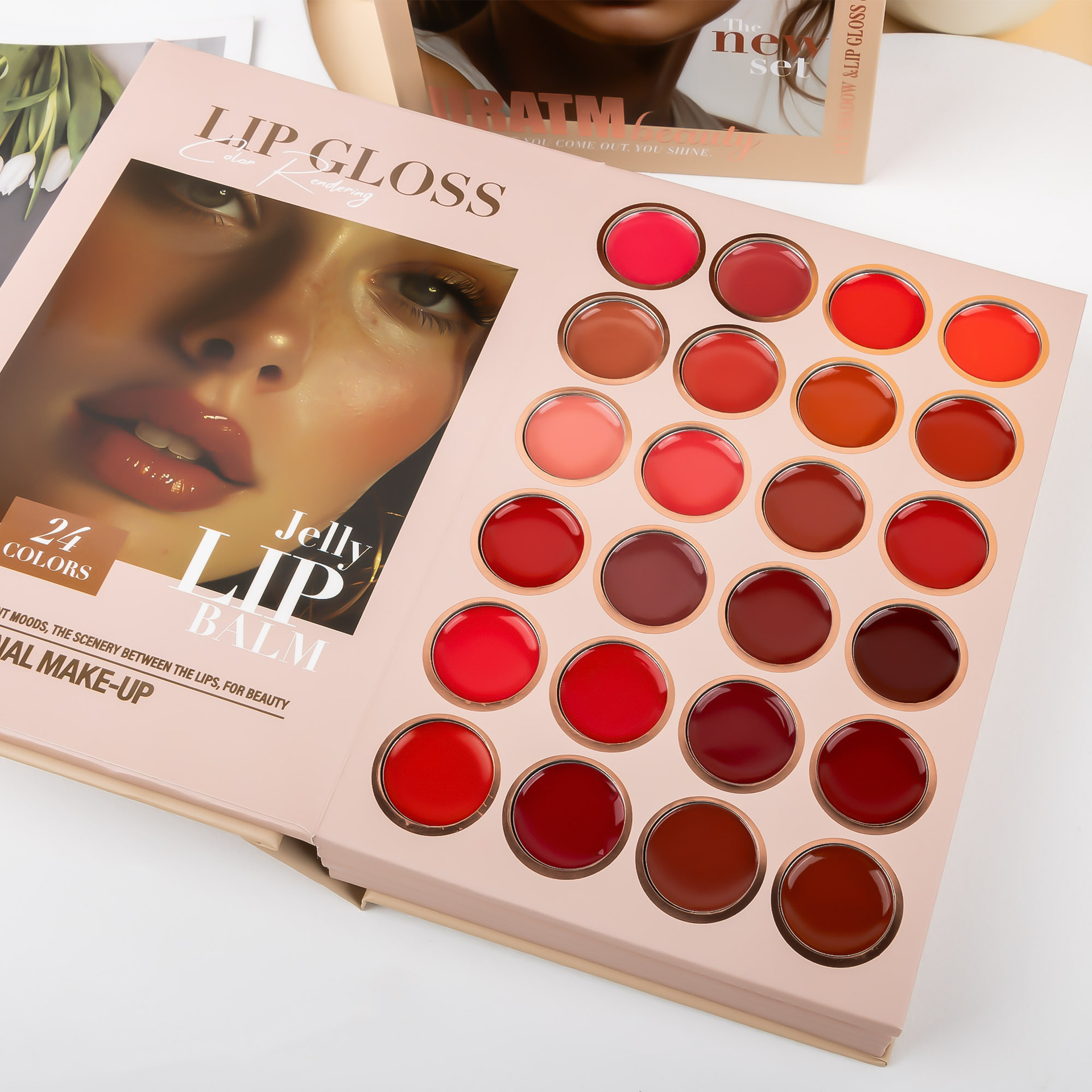 Cross-border bestseller: 67-color makeup palette, five-layer flip book eyeshadow palette, matte pearlescent blush, contour and highlight in one piece undefined