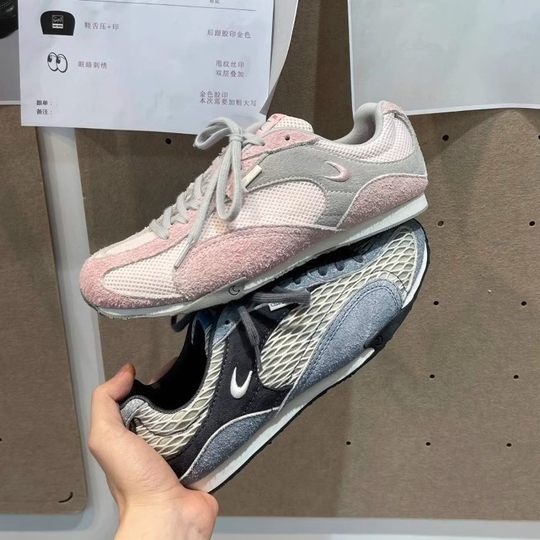 Garoya ~ Fishnet Shoes 2025 Thick-soled Breathable Casual Sports Running Shoes All-match German Training Shoes Heightened Forrest Gump Shoes