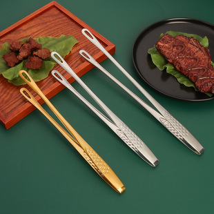 Kitchen Household 304 Stainless Steel Korean Barbecue Clip Barbecue Food Steak South Korea Cuisine Buffet Meal Clip