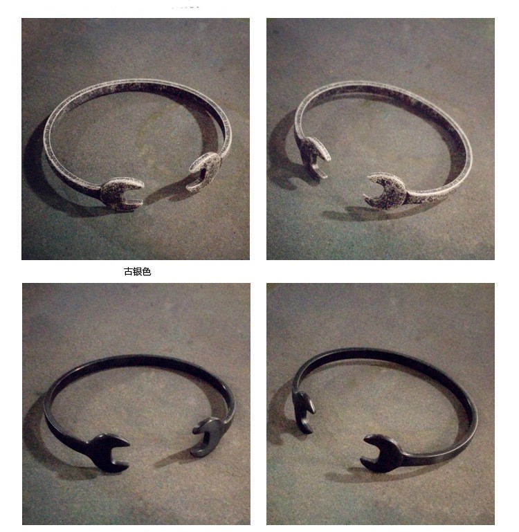 Simple New Punk Trendy Machine Wrench Bracelet display picture 4
