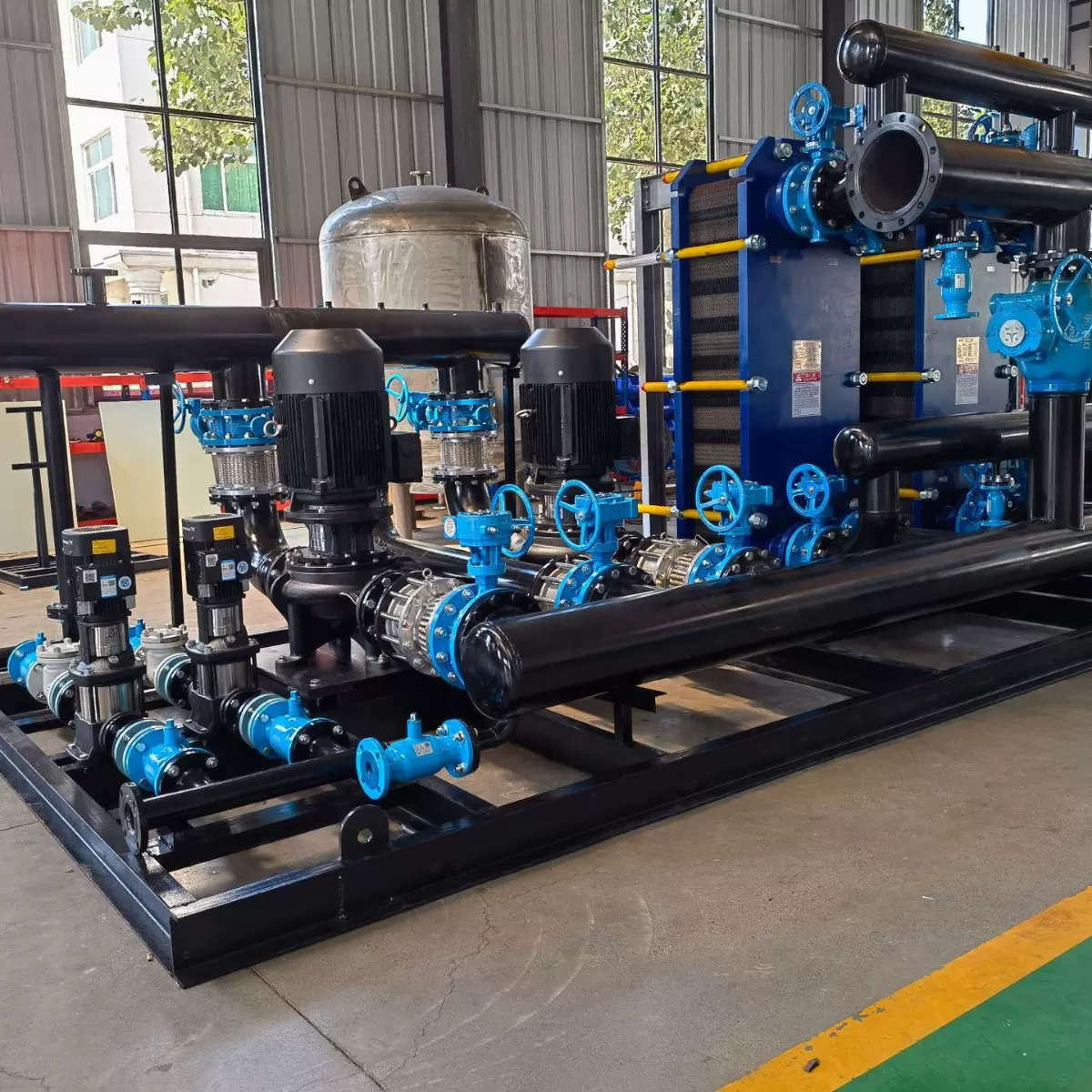 智能板式换热机组 工厂高效换热设备 供暖换热站板式 换热机组