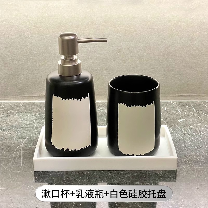 高級マウスウォッシュカップ、軽くて高級感のある歯磨きカップ、家庭用歯ブラシカップ、歯ブラシカップ、高級歯ブラシ収納ラックセット|undefined