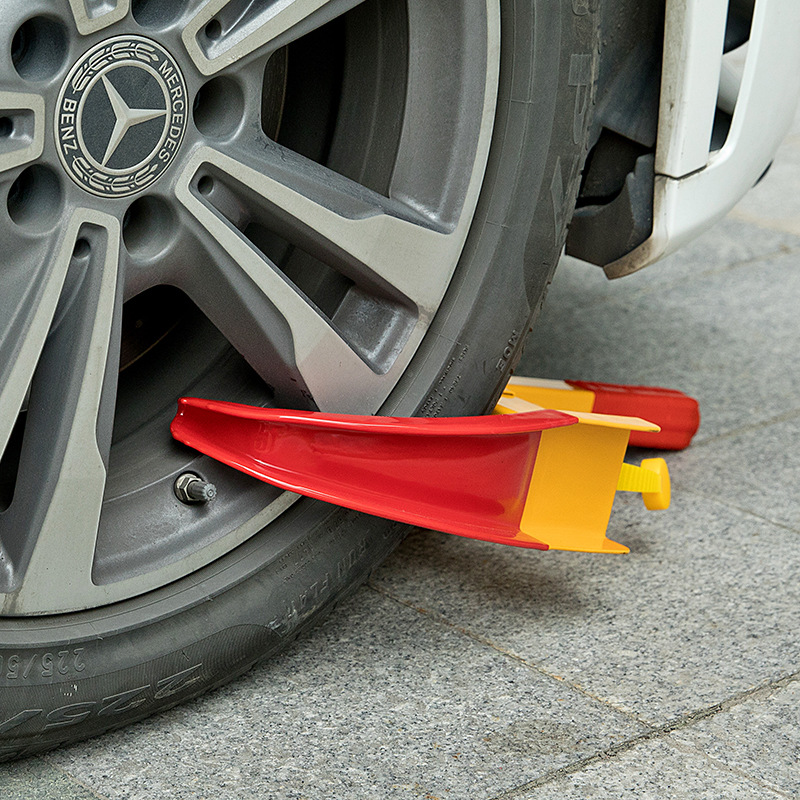 Car Tire Lock, Thickened Car Lock Device, Wheel Lock, Universal Car Lock, Anti-Theft Lock, Property Lock, Horn-Shaped Clip Lock