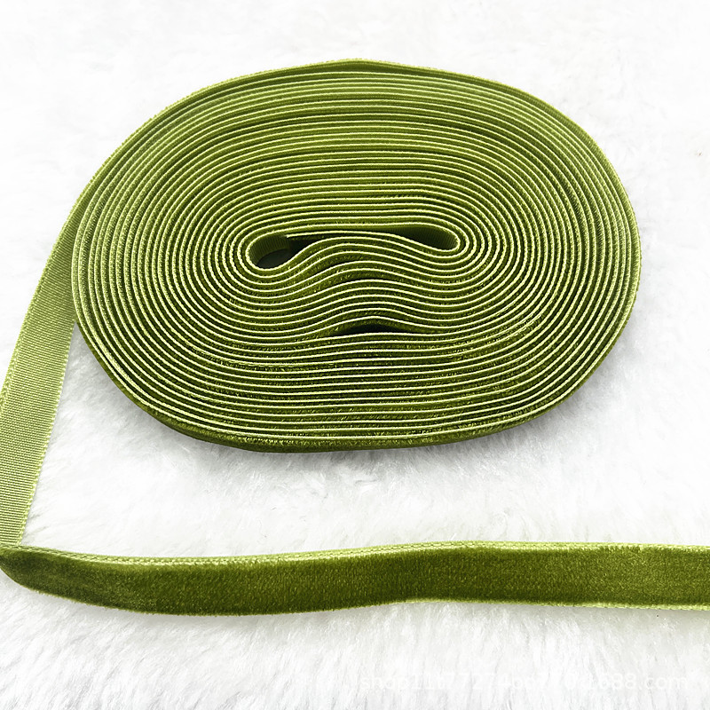 Fabricantes al por mayor 1CM hechos a mano embalaje de regalos de cinta de lana unilateral cinta de cebolla cinta de terciopelo decoración DIY