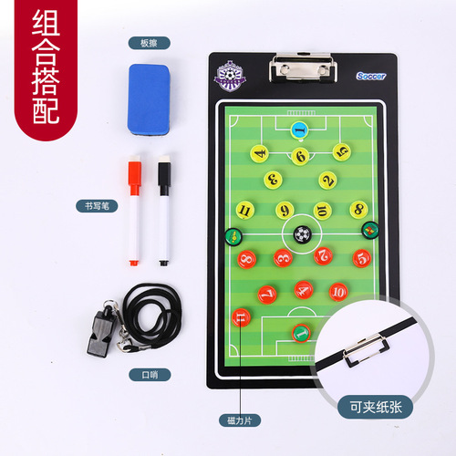 New Double-Sided PVC Magnetic Soccer Tactics Board Basketball Coaching Teaching Demonstration Board Customizable