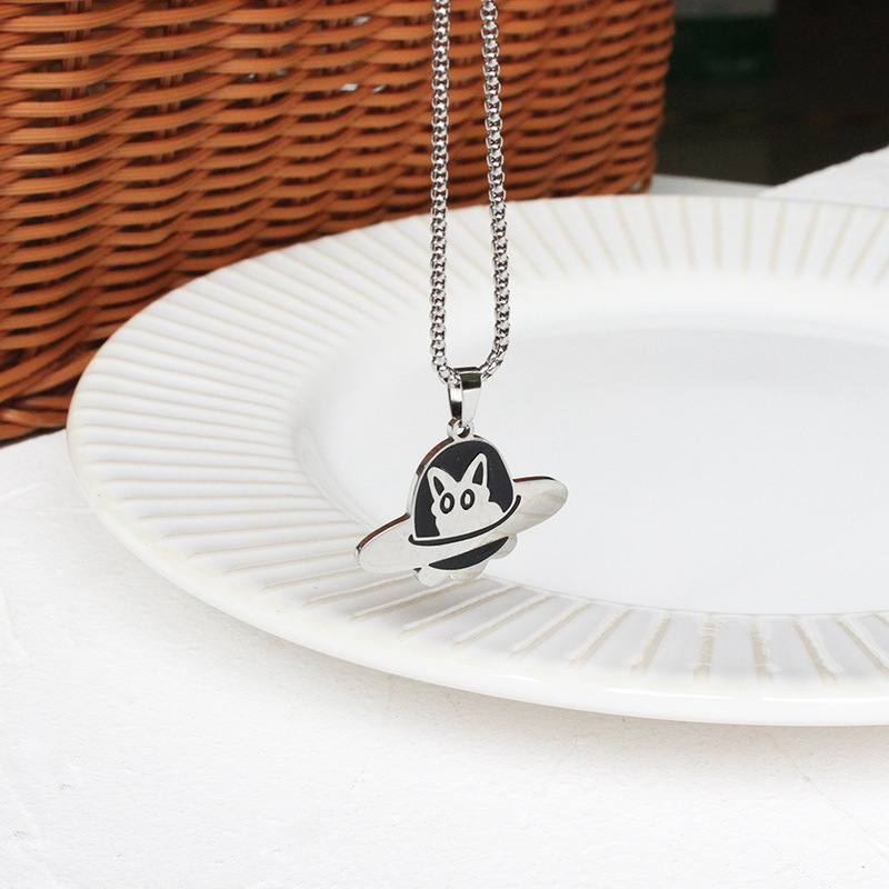 Cat in a Box Necklace - Aperture Cat