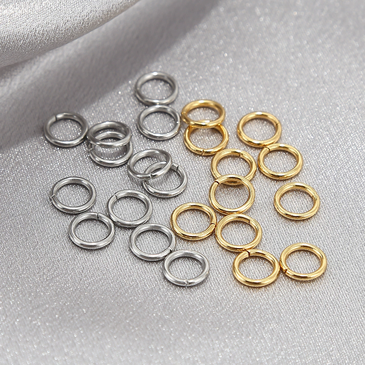 Нержавеющая сталь с закрытым отверстием один круг золотой браслет DIY ожерелье браслет один круг