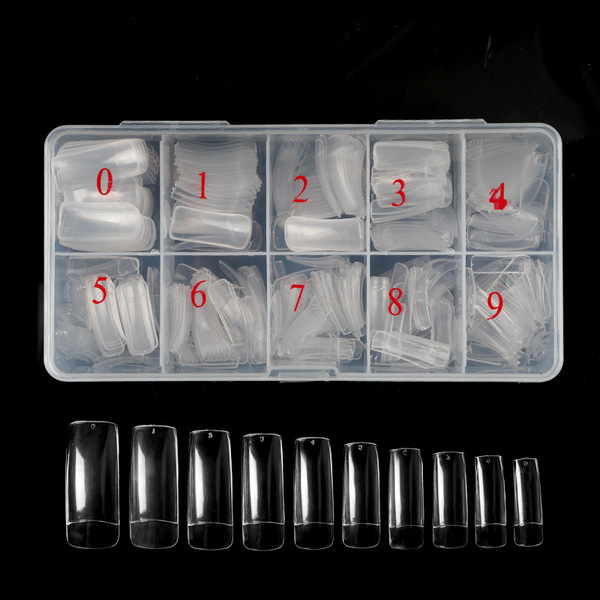Transparent fake nails for manicure for nails