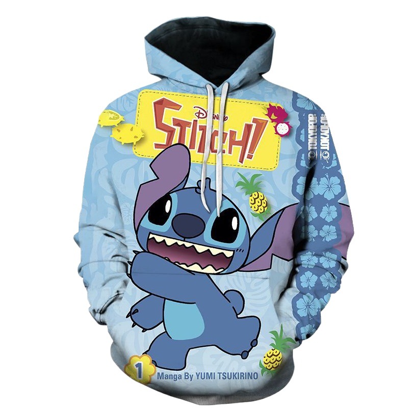 Clothing cross-border new cartoon e-commerce foreign trade stitch hooded sweater men's spring, autumn and winter factory 3D digital printing