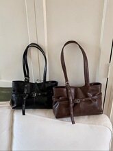 N 21651 Waxed Leather Shoulder Bag ��ϞƤ�μ�� �羳����