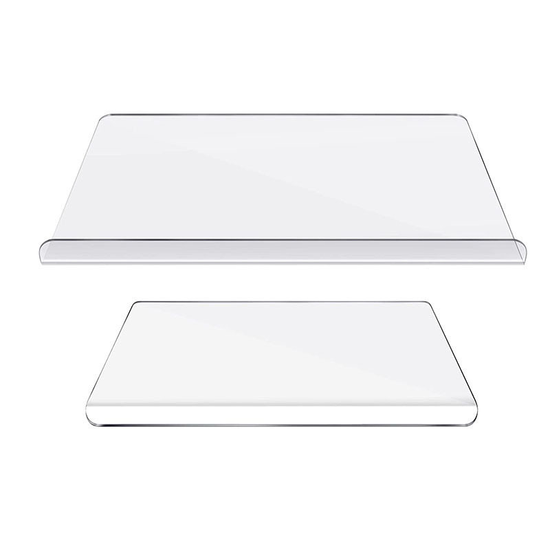 Amazon fábrica al por mayor acrílico tabla de cortar antideslizante transparente tabla de cortar cocina de corte de frutas y verduras tabla de cortar