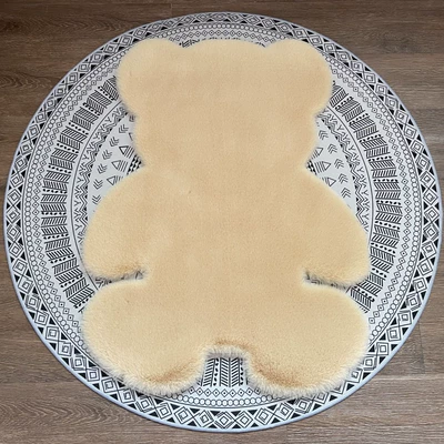 Renovation Girl Heart Popular Kidsren's | Car Carpet - mushroom-color-4560cm-bear