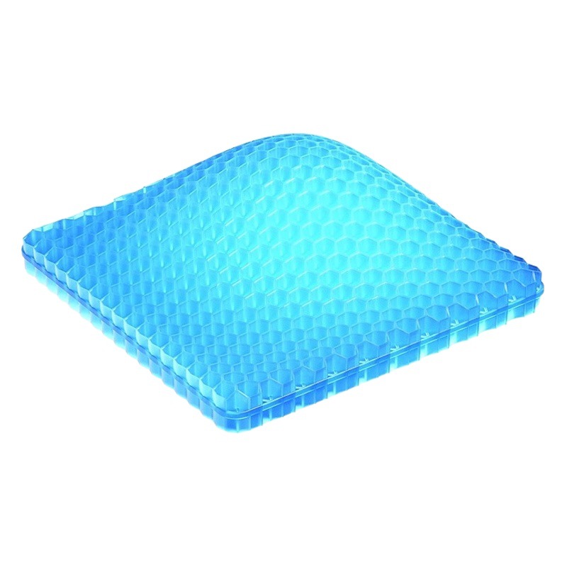 Car seat cushion single piece honeycomb gel office breathable seat cushion summer silicone truck butt pad Ice Silk cool cushion car