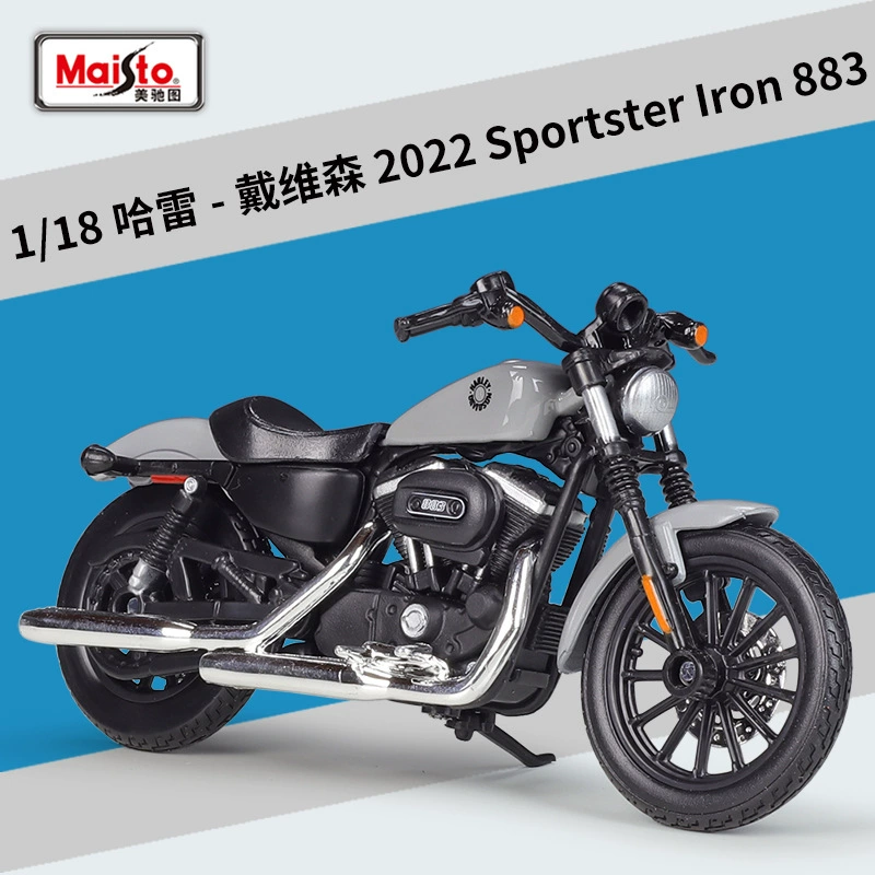 Микрохи 1:18 Harley Sportster Iron tough guy 883 тяжёлый локомотивного мотоцикла модель из сплава