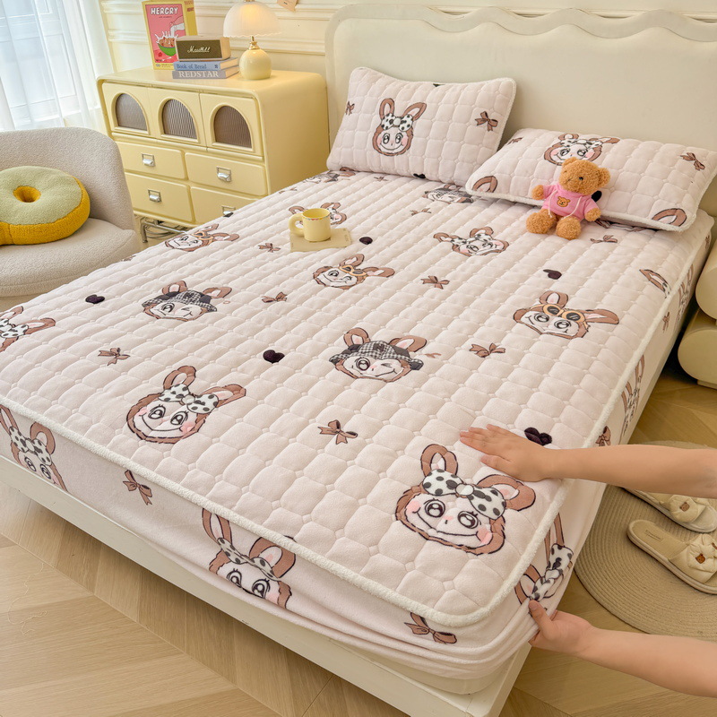 Clase A nuevo tipo de cama de algodón de leche caliente, cama de invierno más gruesa, colchón de cama de algodón caliente, cojín de algodón más cama de algodón