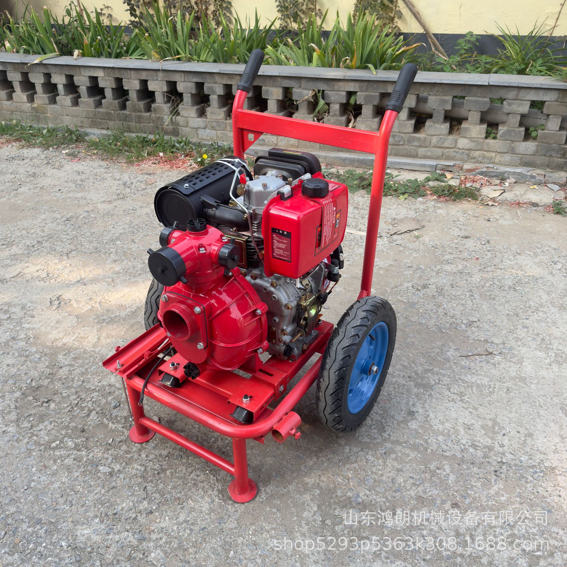 柴油机大流量抽水泵 抗洪排涝救援自吸泵 186F柴油机自吸泵