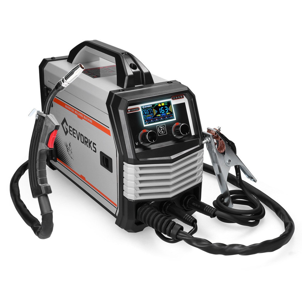 四合一电焊机 无气+有气+混合气体+手工焊+刮擦起弧 LCD液晶屏