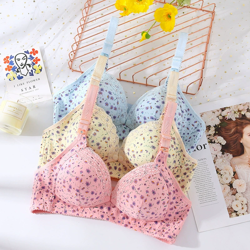 Кормление Тонкий бюстгальтер Женское нижнее белье для беременных