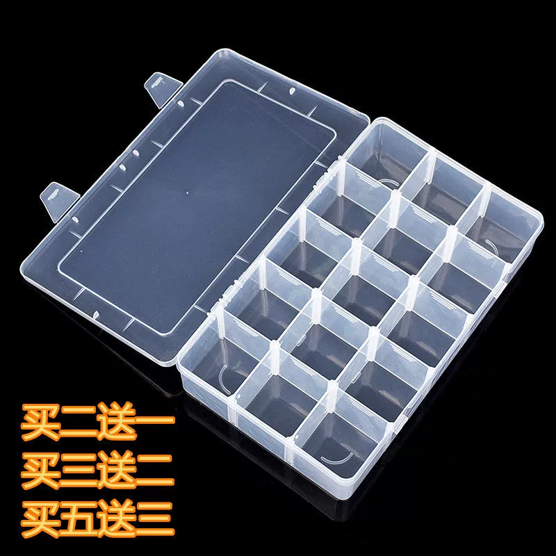 Ящик для хранения бисерного материала купить 2 получить 1 бесплатную прозрачную пластиковую коробку мульти-сетка винт ювелирные изделия строительные блоки Организация ящик для хранения классификация