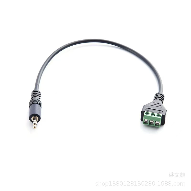 Позолоченный двухканальный аудиоразъем для наушников 3,5 мм без пайки, стереокабель-переходник с зеленым разъемом без пайки