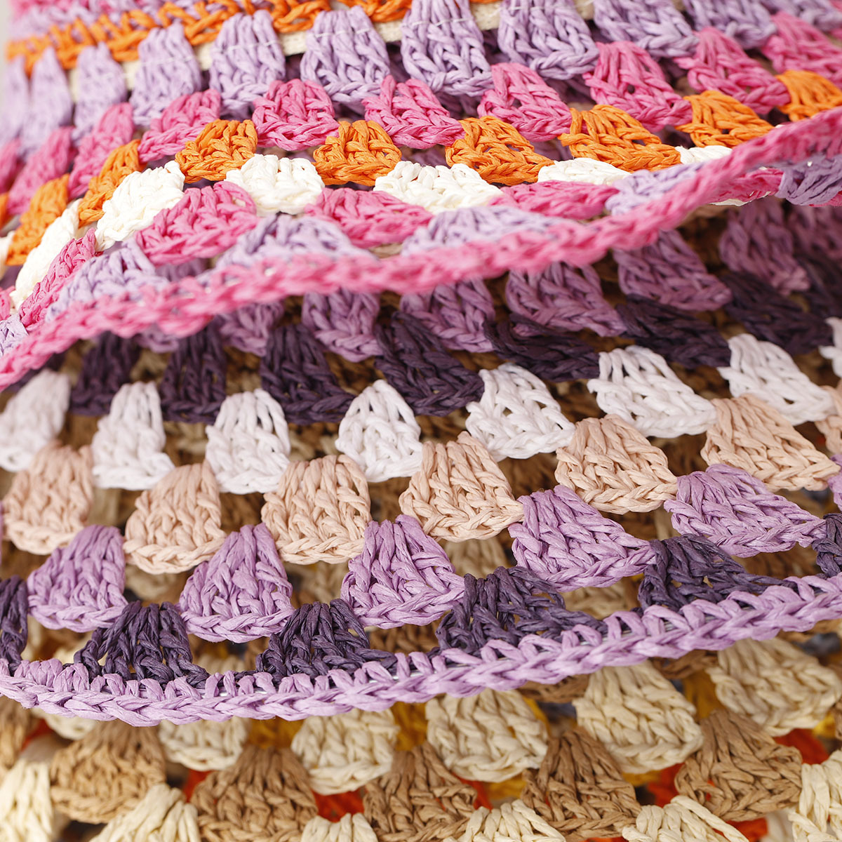 Straw Hat Hats Type Women's Vacation Beach Colorful Big Eaves Straw Hat