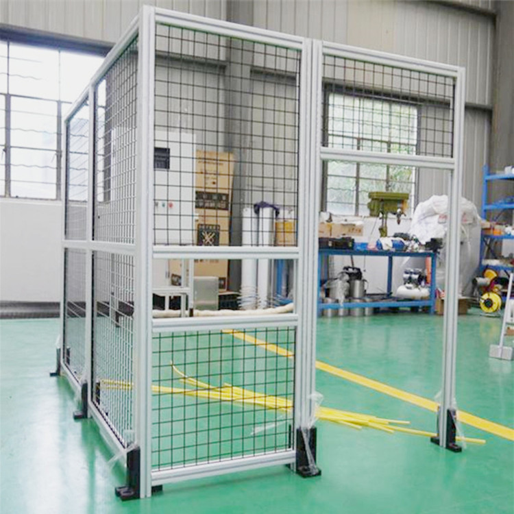 铝合金防护栏 厂房隔断 设备隔栏围墙 4040铝型材耐用牢固的