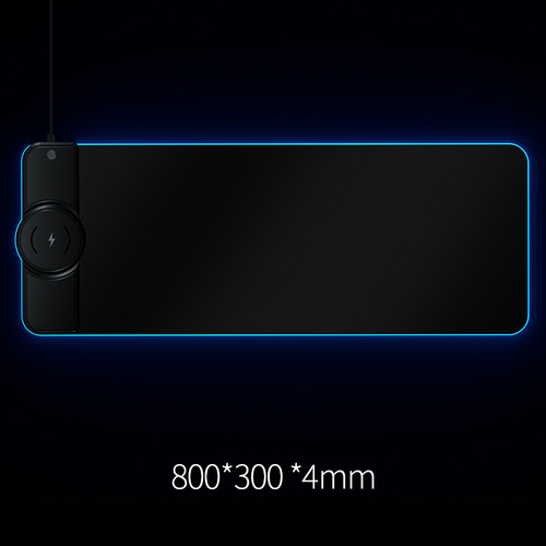 Wireless Charging RGB Electric Mouse Pad 15W RGB Luminous Mouse Pad Mobile Phone Electrical Soft Pad Pattern Factory Direct Sales