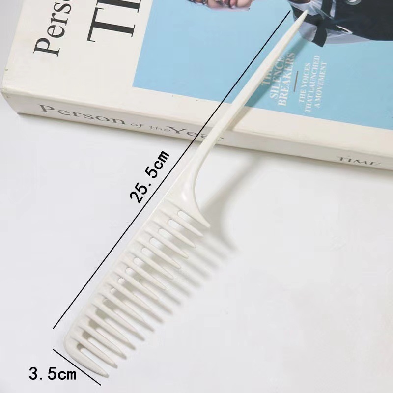 Wide Tip Tail Comb Blanco