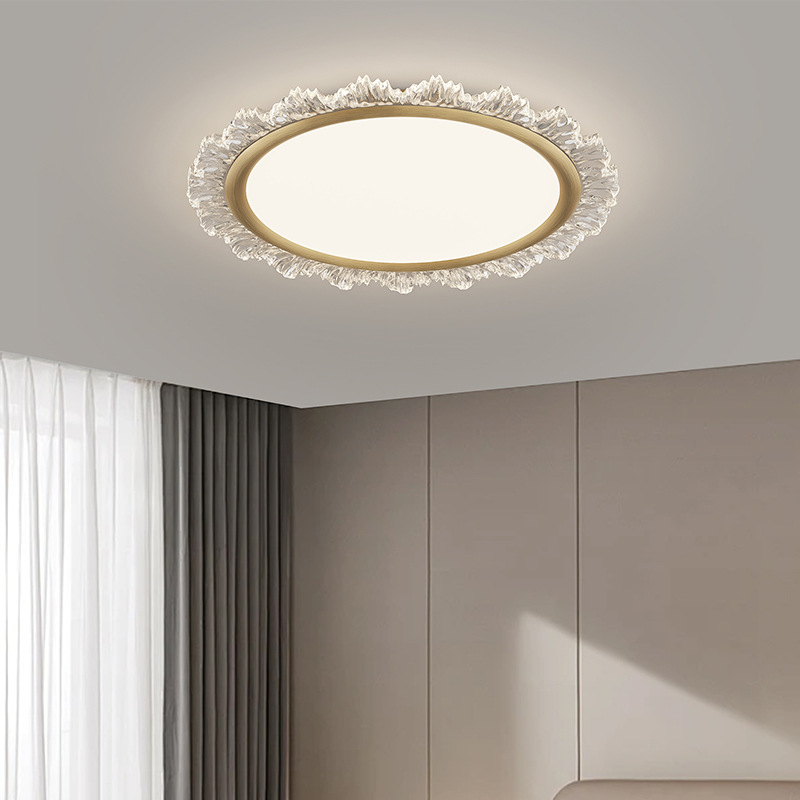 Lámpara de dormitorio 2024 nuevo dormitorio principal simple y moderno luz de lujo lámpara de techo lámpara de habitación espectro completo protección ocular