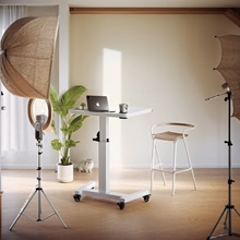 直播桌子主播用女生可移动可升降站立式展示工作台客厅沙发小桌子