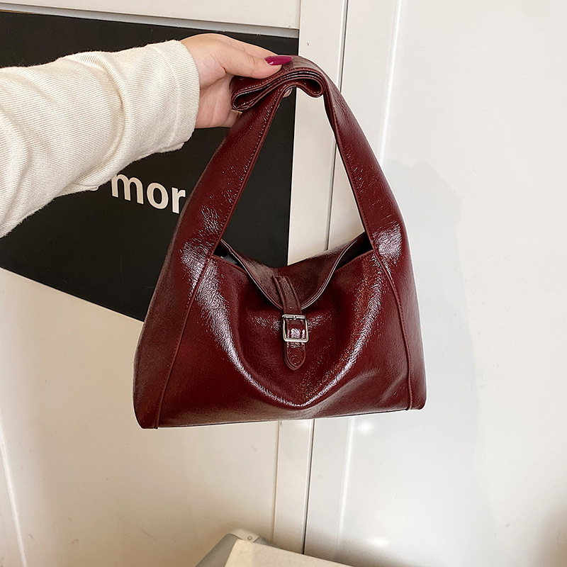Nicho de diseño sensación de cuero suave bolso debajo de la axila mujer 2026 textura de moda gran capacidad bolso de hombro bolso de mano