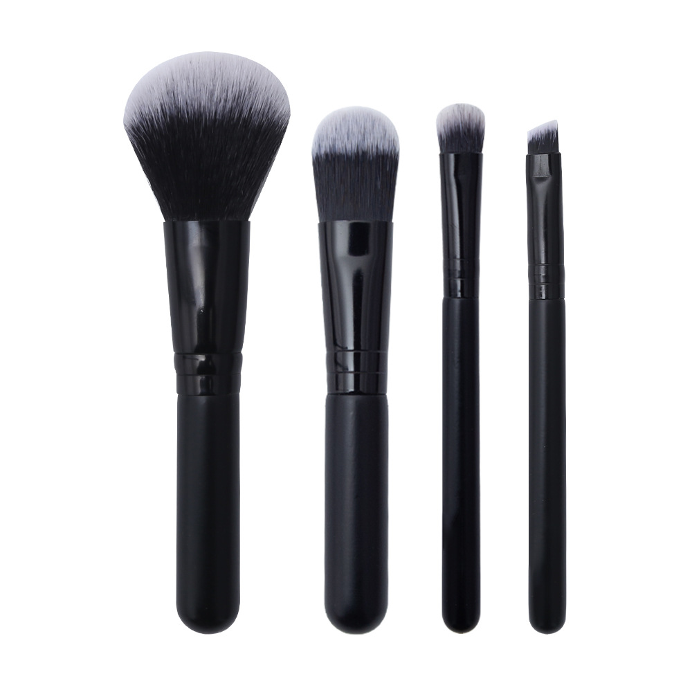 Zoelya mini cepillo de maquillaje base refrescador de mano un conjunto completo de cepillo de maquillaje portátil de viaje corto conjunto completo