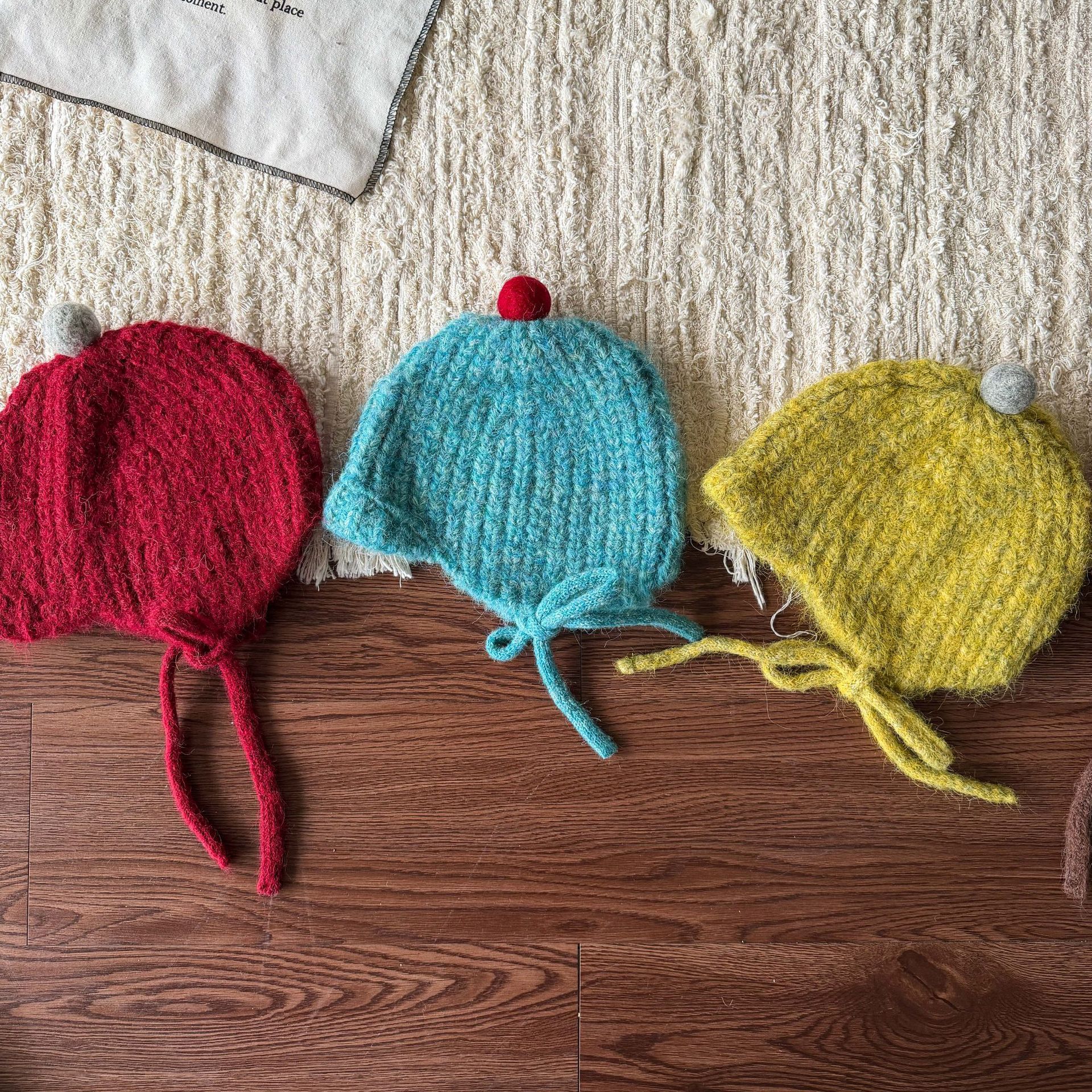 Sugar Pear ropa infantil sombrero de invierno a prueba de viento caliente gorras de oído para niños gorras de punto lindas gorras de lana para hombres y mujeres