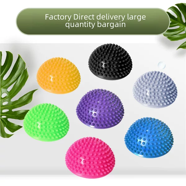 Pvc Durian Ball Kidsren's Sensory Training Crossing Stone Yoga Balance Fitness Semi-Circle Ball Foot Massage Tactile Ball