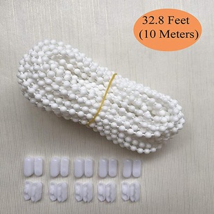 Cross-Border Retail 4.5*6Pom Curtain Accessories 10m Beads 10 Bead Buckles Vertical Blinds Roller Blind Bead Chains