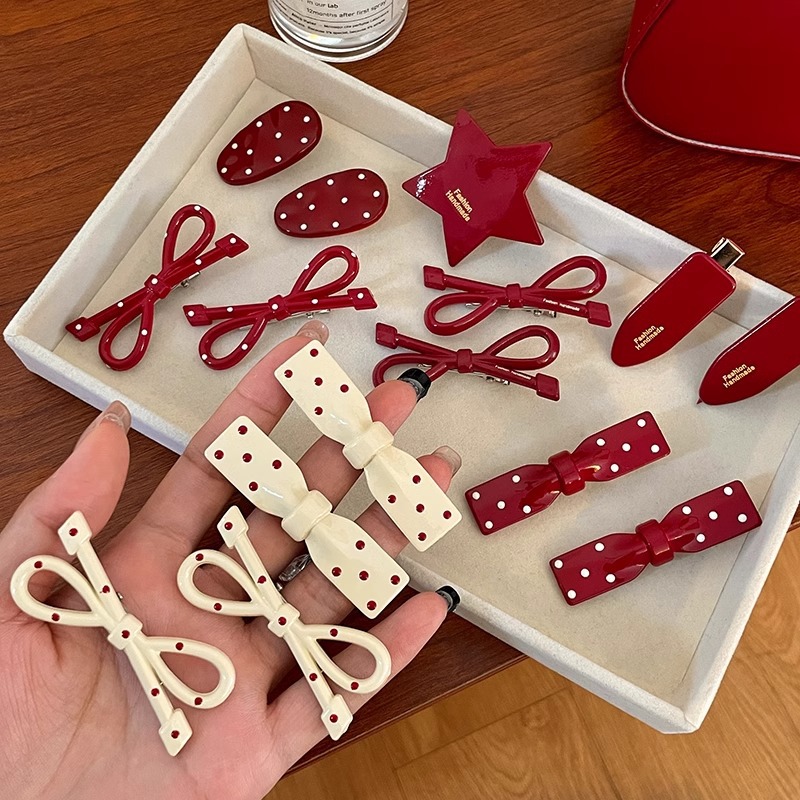 Anchor Clip de cabello de arco de sangrado para mujeres Otoño Invierno Clip lateral Frente Frente Clip BBB Clip de cabello de alta calidad