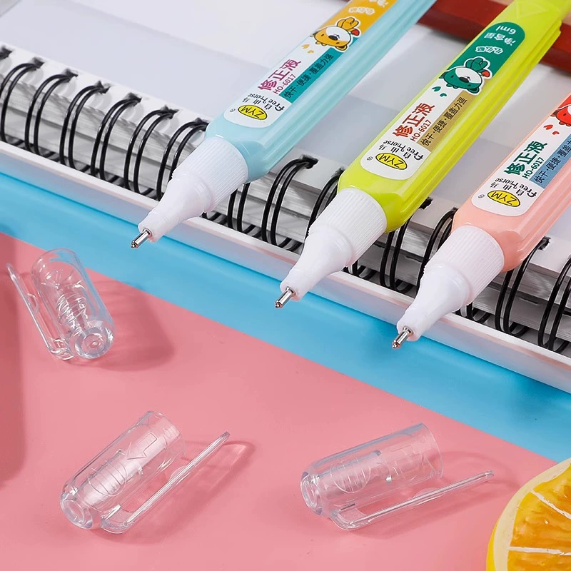 Cartoon children's stationery modification solution modified solution fast dry white office pen shape student modification solution 6ml