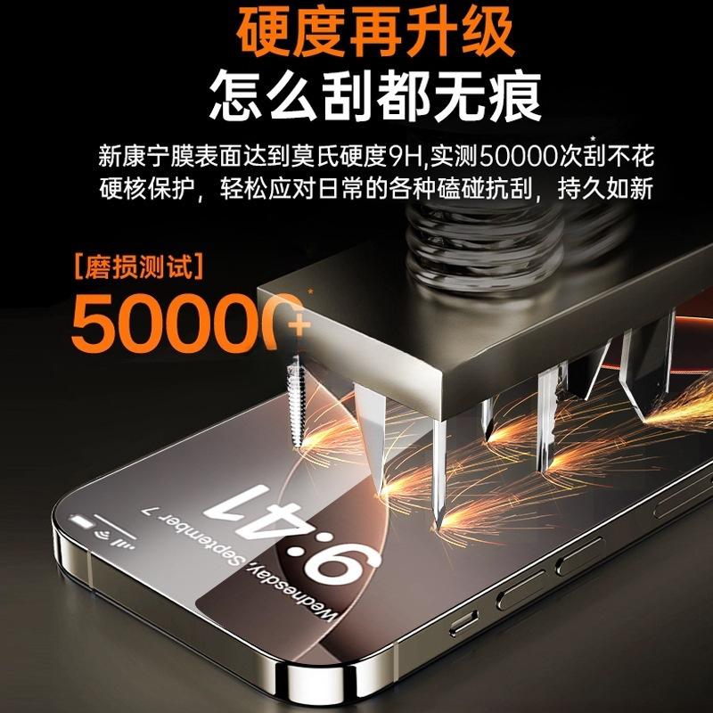 Suitable for Apple 16Promax Tempered Film New Iphone16 Mobile Phone Film 15/14Pro Anti-Peep Ip13 Film