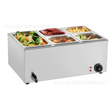 商用不锈钢保温汤池电热暖汤池食物保温器不锈钢暖汤炉台式保温炉
