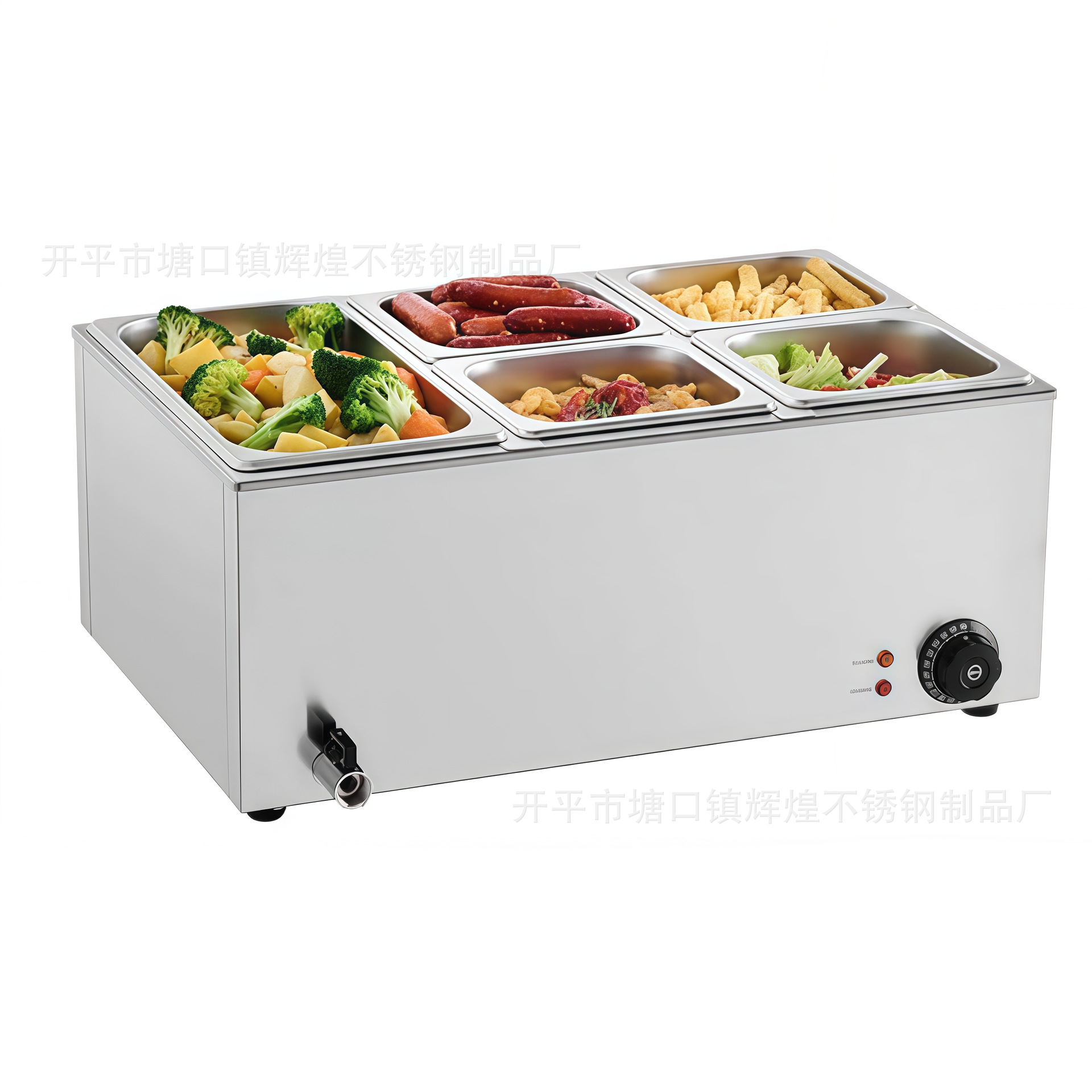 商用不锈钢保温汤池电热暖汤池食物保温器不锈钢暖汤炉台式保温炉