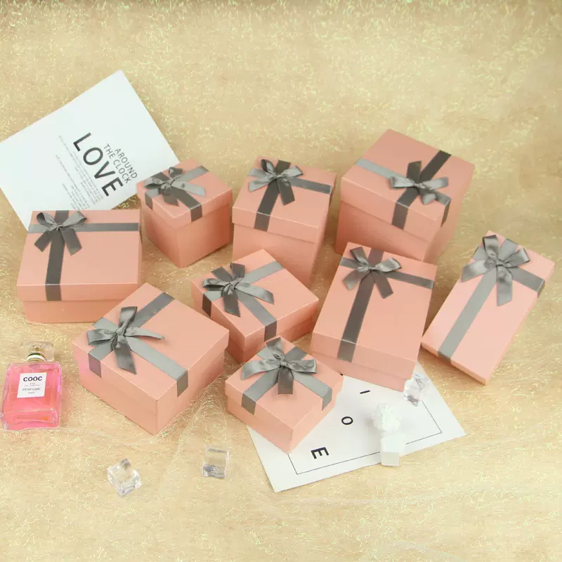 现代简约风生日礼物结婚伴手礼礼盒空盒批发情人节包装盒礼品盒