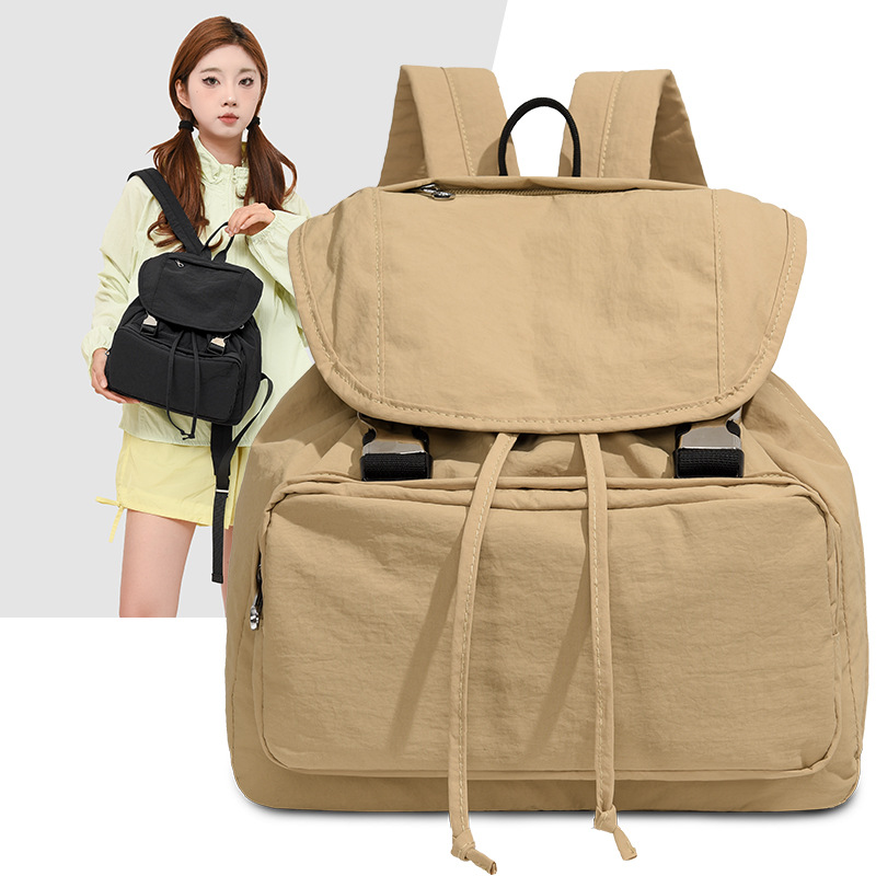 Casual simple mochila de damas, mochila deportiva de acondicionamiento físico, viaje ligero, bolsa de viaje de gran capacidad para mujeres