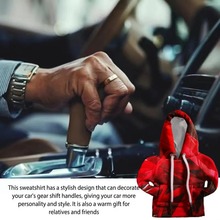 厂家直销跨境新品汽车档把套血丝花纹小卫衣汽车变速杆档把装饰套