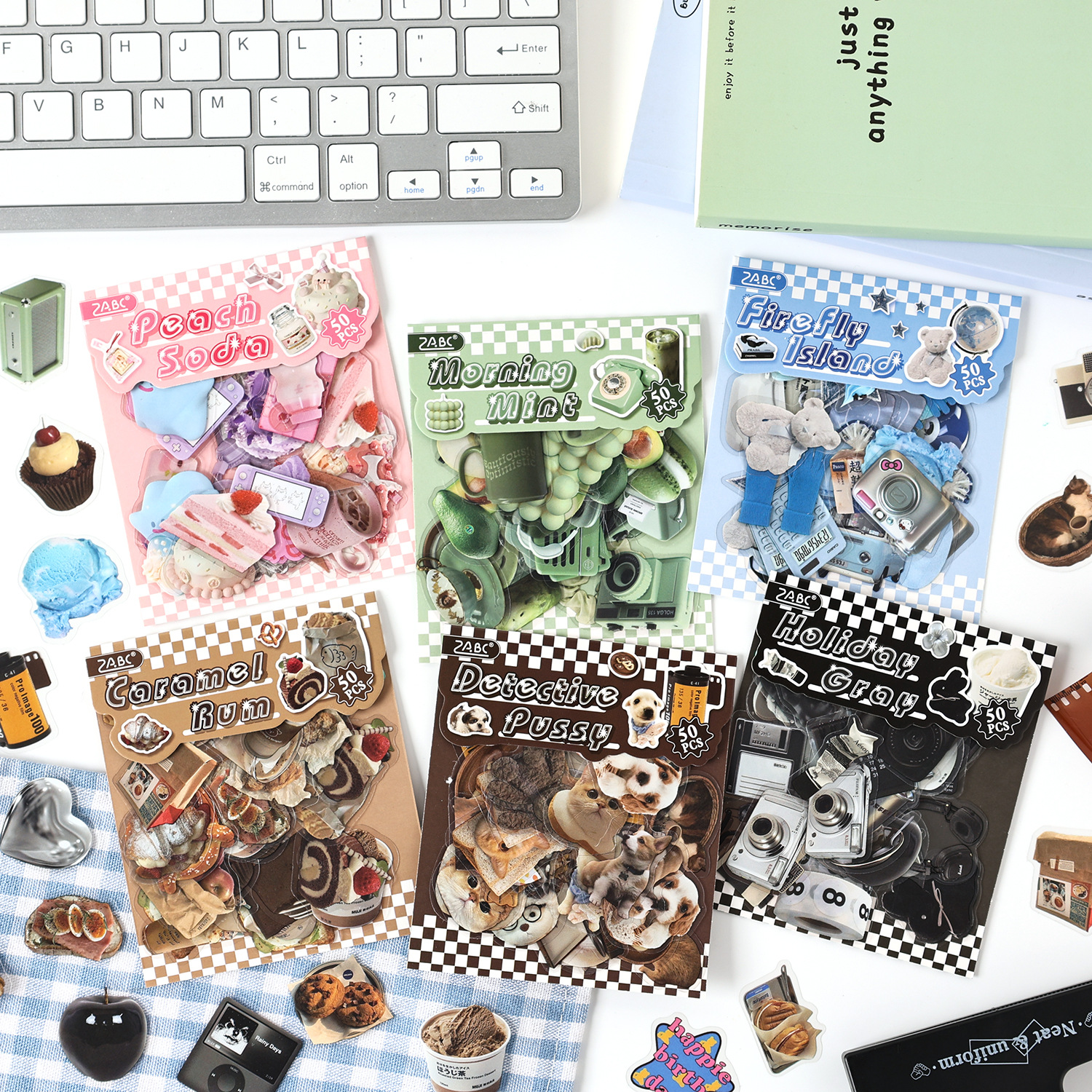 Morning Light Thinking Series Paquete de pegatinas de pet transparente