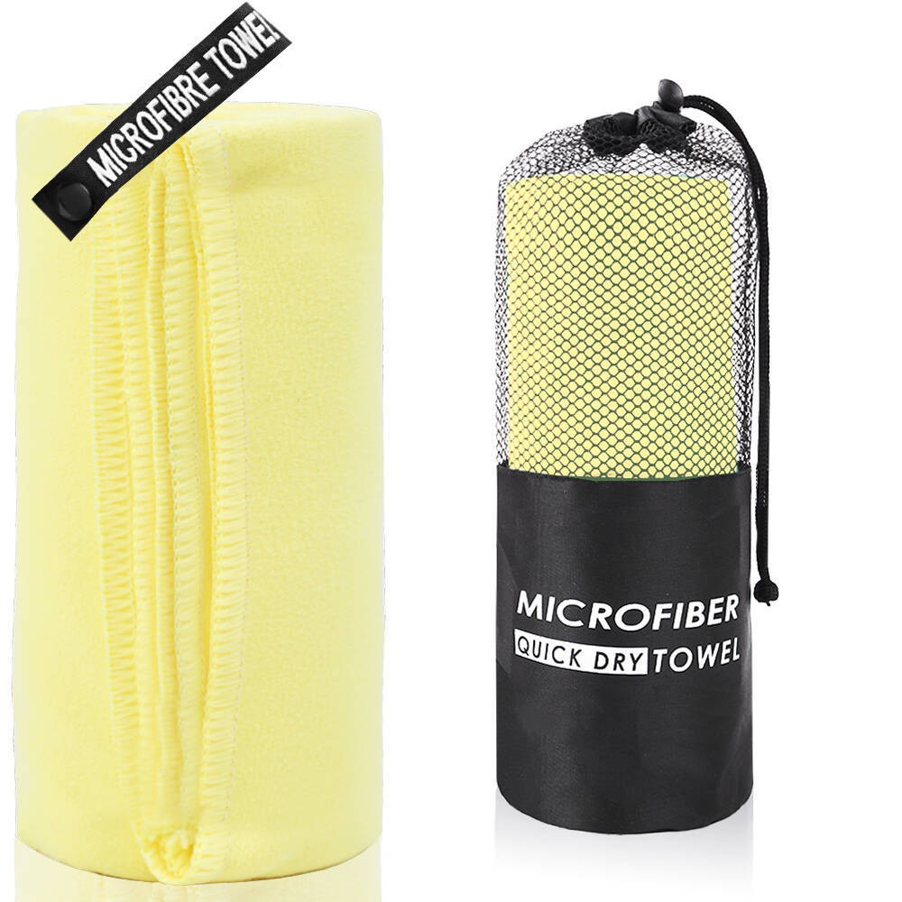 Toalla deportiva de secado rápido de terciopelo de doble cara de Amazon Yoga transfronterizo Toalla de baño de secado rápido de natación deportiva de microfibra