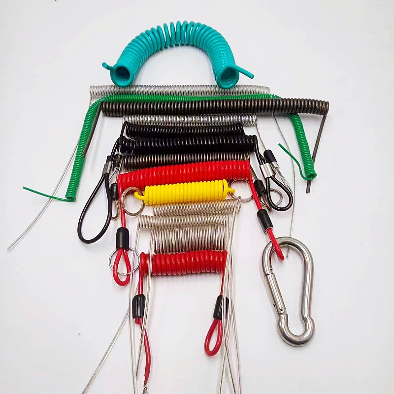 Производитель поставляет пружинную веревку из нержавеющей стали 304, общий веревку для велосипедного шлема, защитная веревка для альпинизма.