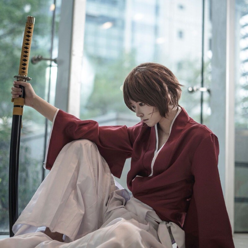 るろうに剣心 cos 服紅村剣心斎和服剣道パンツコスプレコミコンパフォーマンス服|undefined